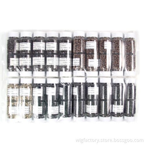 Large stock 45*25*30 micro beads hair extension tool,nano ring silicone micro beads tools,micro links hair extensions nano beads